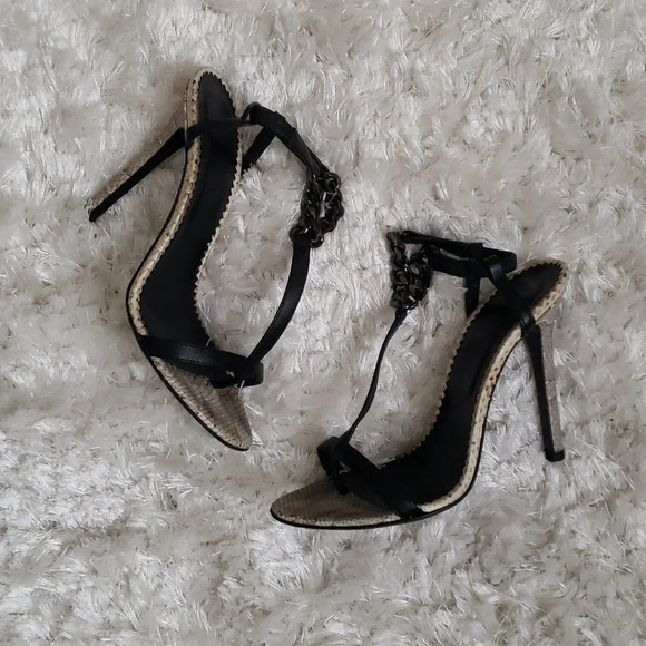 All Saints Shoes - 𝅺ALLSAINTs made in Italy leather heeled sandals size 6